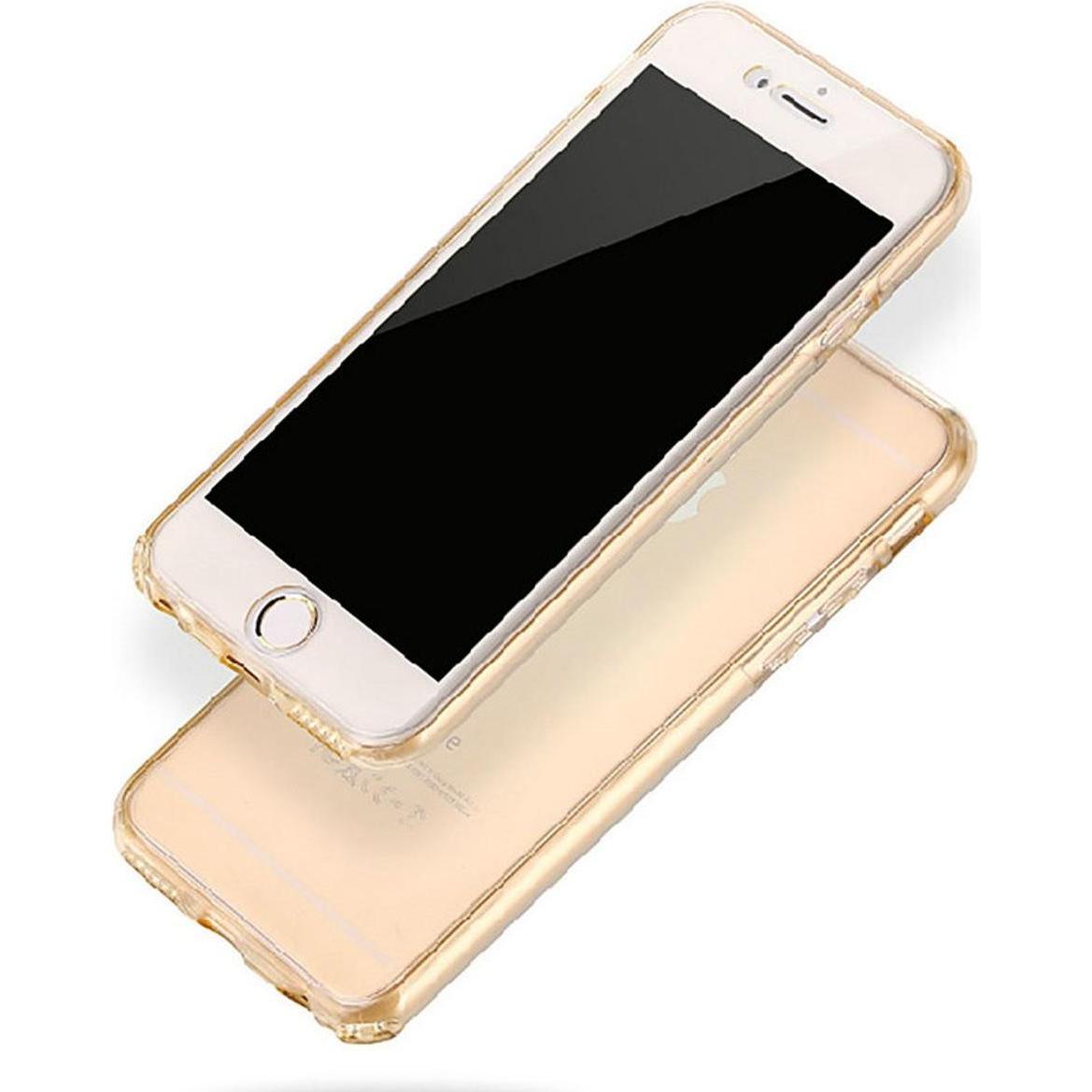 König Design Apple iPhone 6 / 6s Full Body 360 Silikon Schutzhülle Handyhülle Case Hülle Gold (Apple iPhone 6), Smartpho...