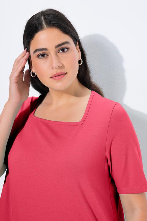Actual product image Ulla Popken Essential Square Neck Stretch Tee (54)