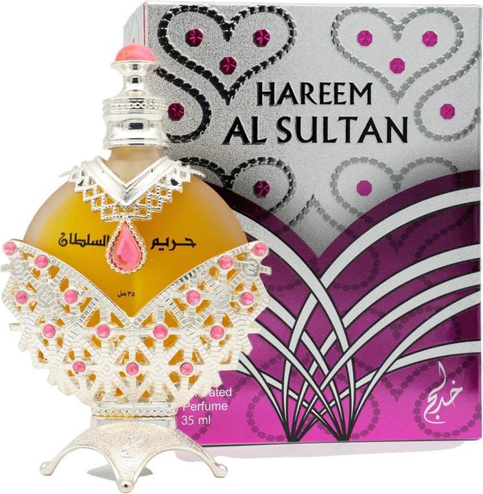 Hollister Khadlaj Women's Hareem Sultan Silver Attar Oil Parfum (Extrait De Parfum, 35 ml)
