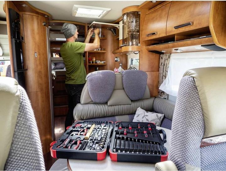 Productafbeelding Vigor Gereedschapskist V4 incl. gereedschap, sleutelmaat 3 - 32 mm, 95 onderdelen (95 onderdelen)