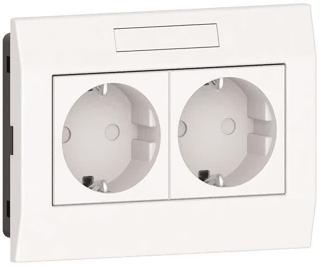 Produktbild GGK Einbaudose für 4650 Geräteeinbaukanal KSE/M45 2-fach Schuko