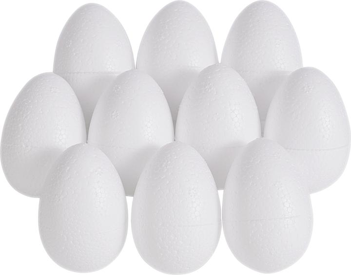 VBS Styroporeier, 6 x 4 cm, 10 Stück (10x)