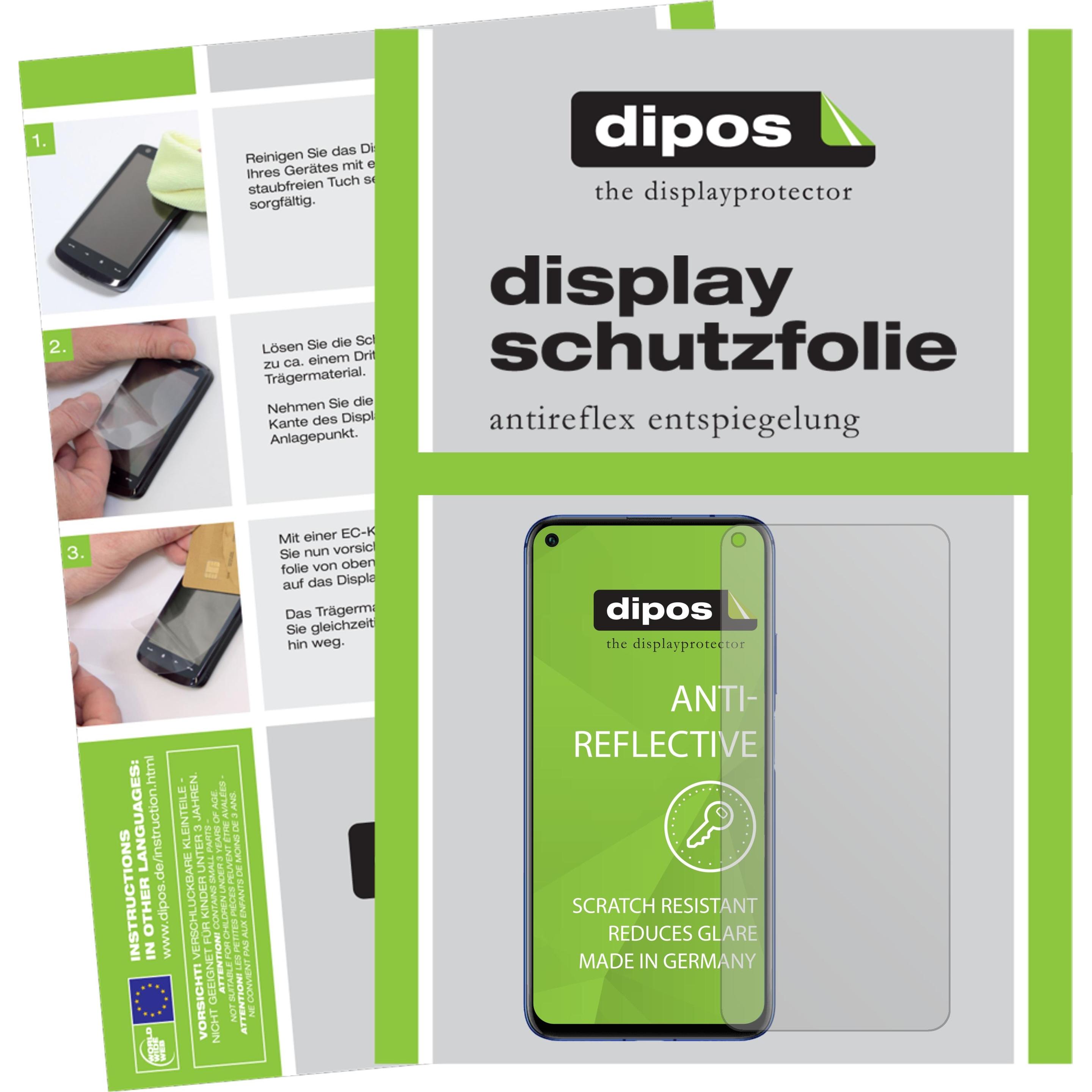 Dipos Displayschutzfolie Antireflex (4 Stück, Honor 20 Pro), Smartphone Schutzfolie, Transparent