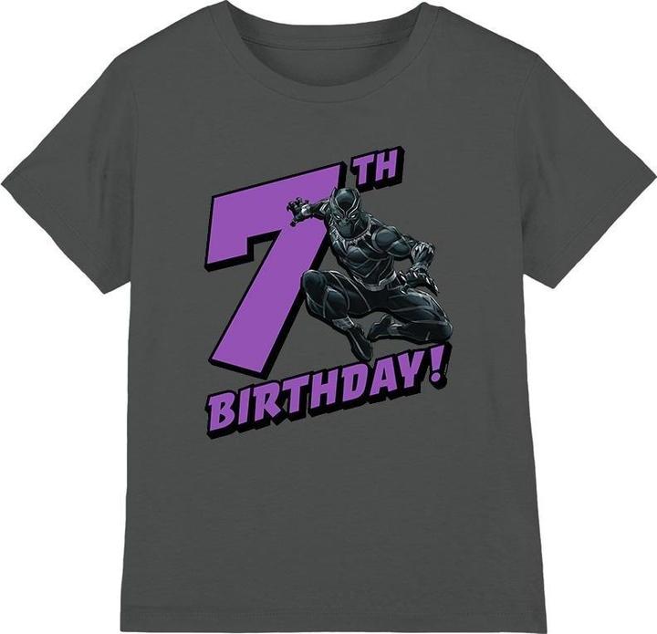 Immagine prodotto Black Maglietta 7° Compleanno Bambini (104)