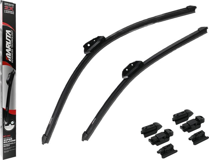 Produktbild Maruta Scheibenwischer SET 600 mm / 475 mm für Frontscheibe, Aero-dynamik optimierte Wischerblätter aus wa