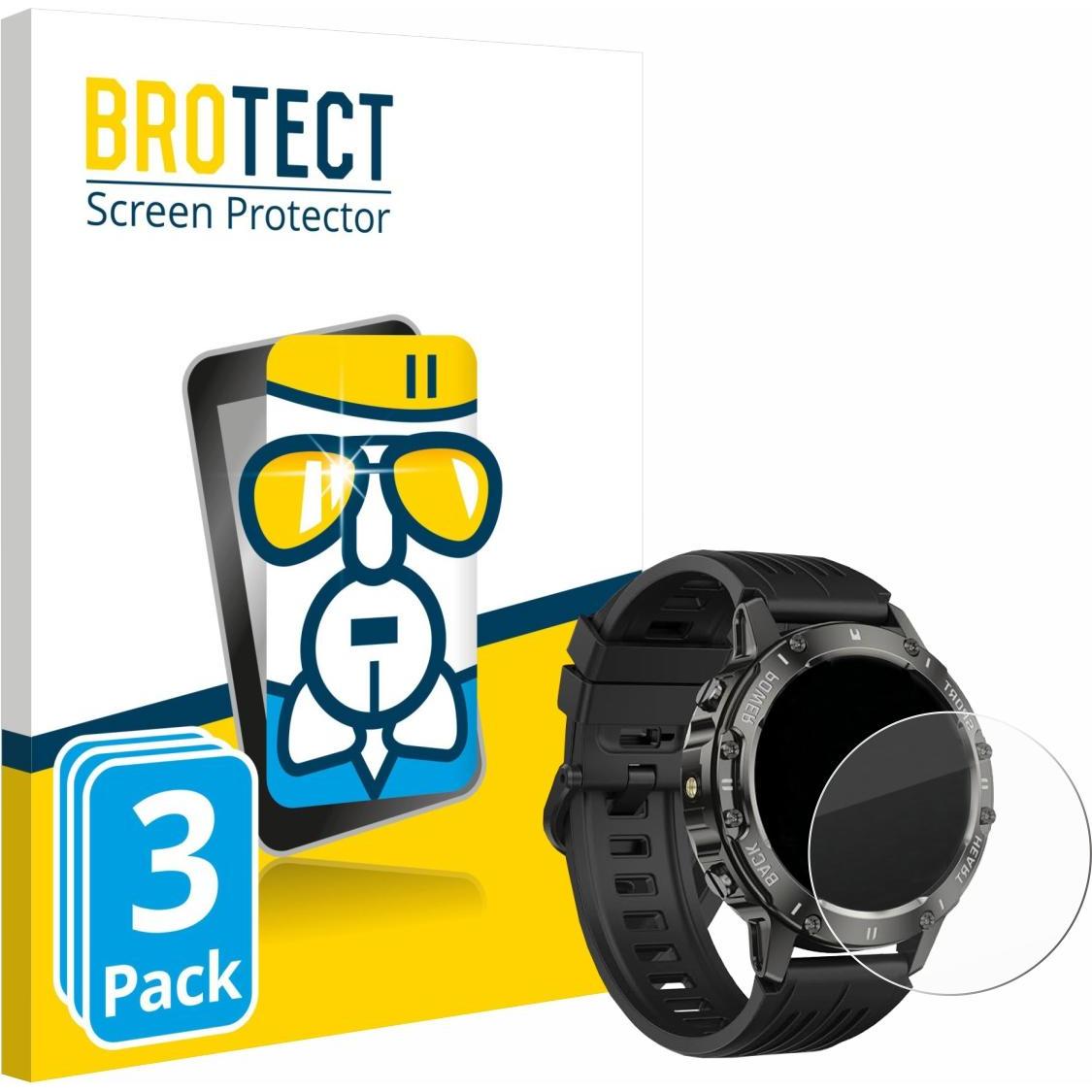 BROTECT Schutzglas Schutzfolie Displayschutz Display Schutz Glas Folie klar, Smartwatch Schutzfolie, Transparent