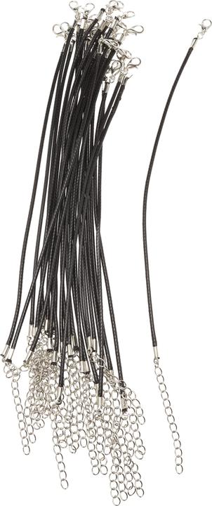 Actual product image VBS XXL bracelets with regulation chain, 25 pieces, Ø 2 mm, polyester (24 cm, Polyester (PES))