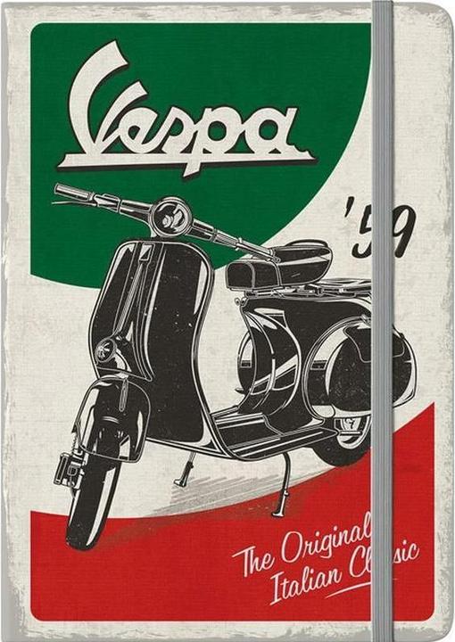 Actual product image Nostalgic-Art Merchandising Notebook Vespa A5, Dot, Multicoloured (A5, Lined, Hardcover)