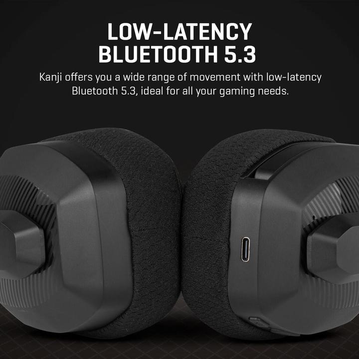 Actual product image Krom Auriculares Gaming Kanji Wireless Negro (Cable, Wireless)