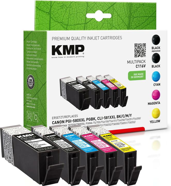 Produktbild KMP PGI-580/CLI-581 XXL (M, C, Y, BK)