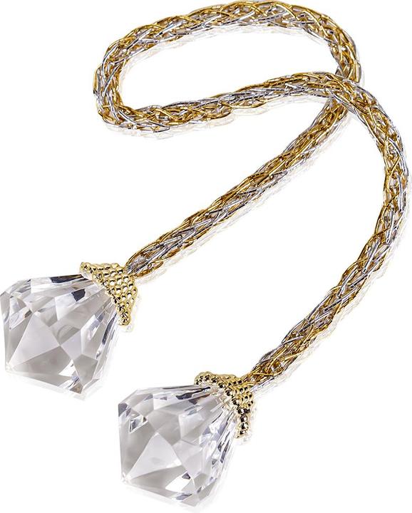 Actual product image Accentra Bicolour cord with diamond pendant, PU 10/50/500 Without EAN- always 10 pieces in polybag