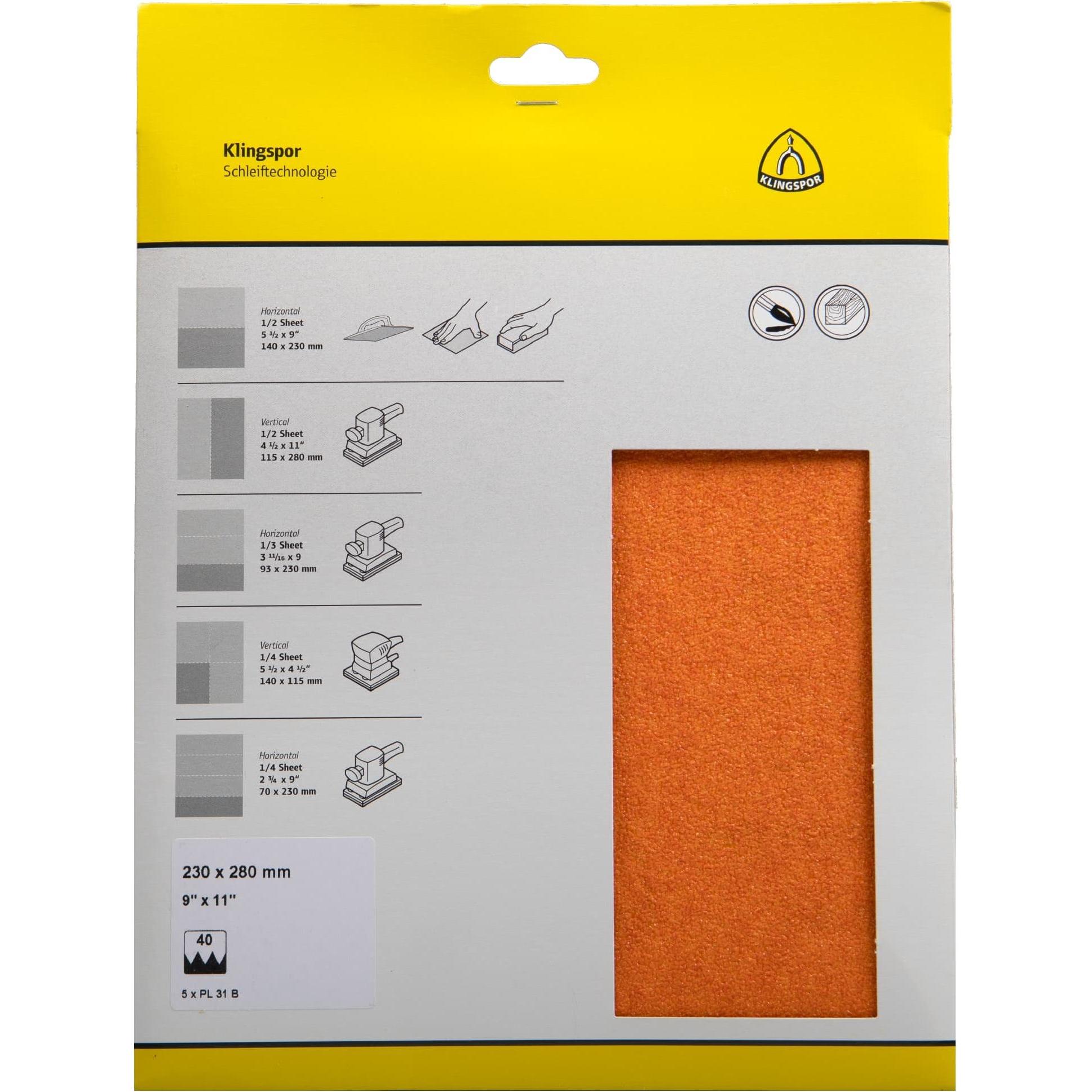 Thumbnail - Klingspor, Schleifmittel, PL 31 B SB-verpackt - Schleifbogen 230 x 280 mm (40)