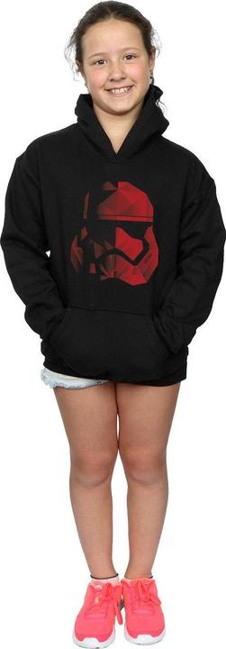Produktbild Star Wars The Last Jedi Stormtrooper Red Cubist Helmet Kapuzenpullover Mädchen (140, 146)