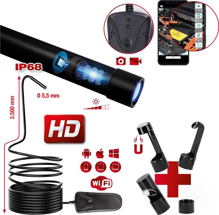 Actual product image KS Tools Wi-Fi videoscope set