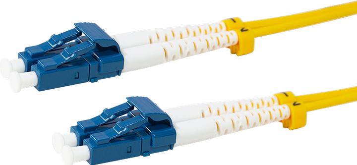 Produktbild LogiLink LWL Duplex Patchkabel, OS2, 9/125µ, LC-LC, gelb, 75 m (75 m)