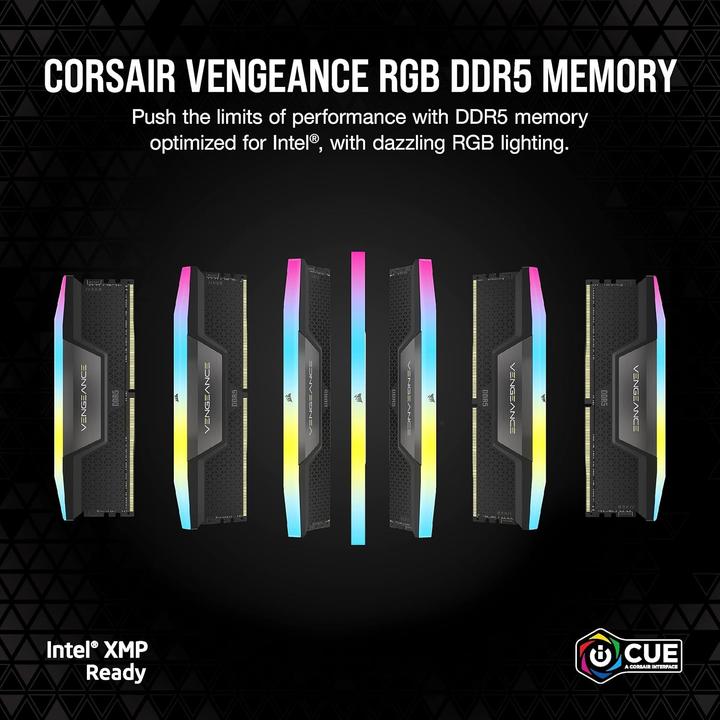 Immagine prodotto Corsair D596GB 5600-40 Vengeance RGB bk K2 COR (2 x 48GB, 5600 MHz, RAM DDR5, DIMM)