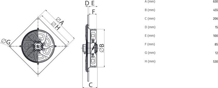 Nährwerte und Zutaten Vortice A-E / M 230 V