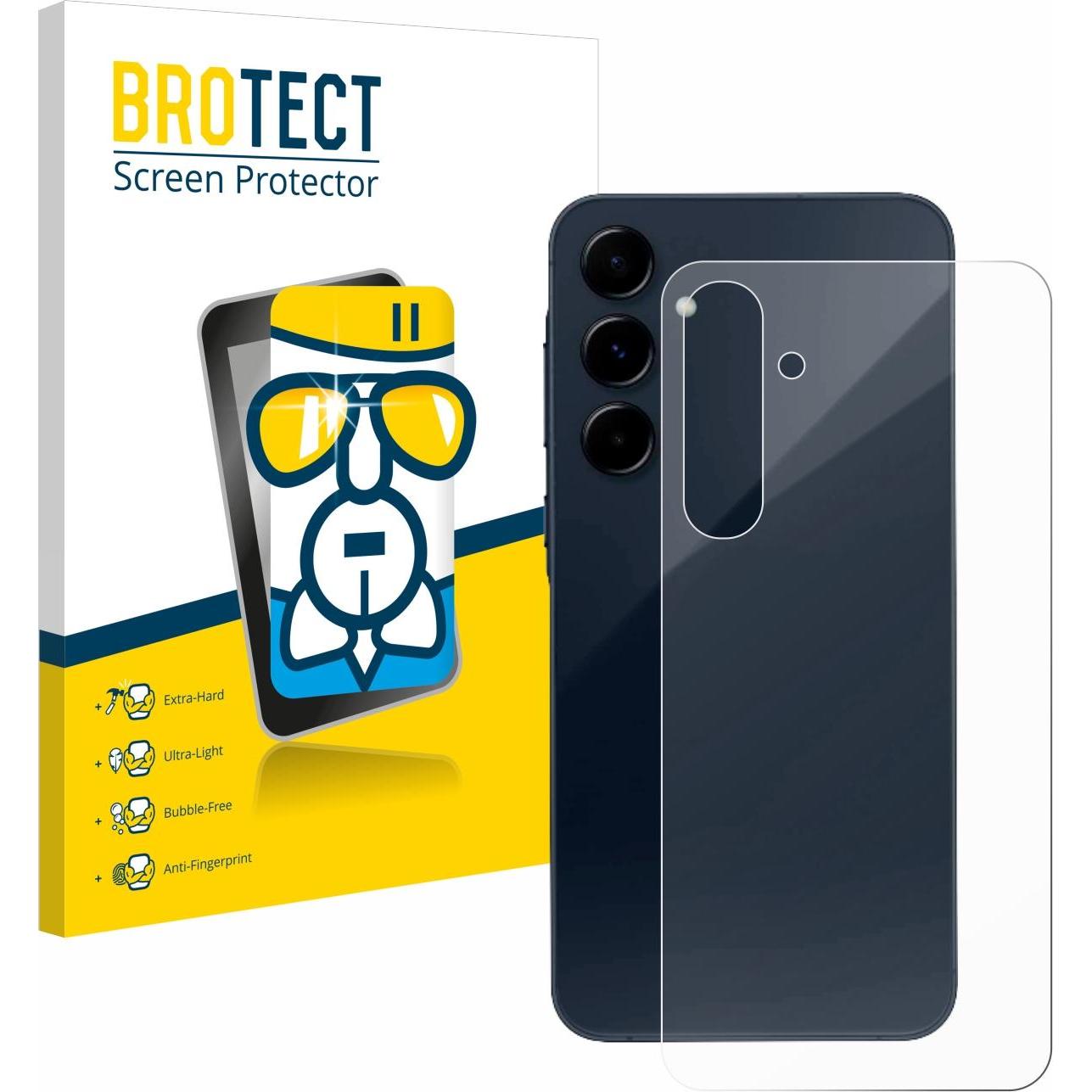 BROTECT AirGlass Panzerglasfolie (1 Stück, Samsung Galaxy A55), Smartphone Schutzfolie, Transparent
