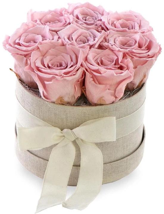 Produktbild Soli Collection Trockenblumen Rosen 8 Stück, Rosa (Trockenblumen)