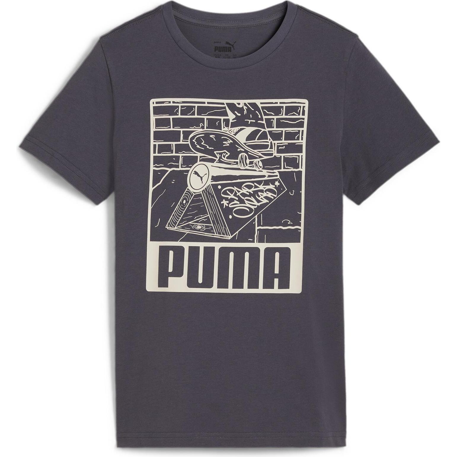 Thumbnail - Puma, Jungen, Sportshirt, ESS+ MID 90s Graphic Tee B (164), Grau, 164