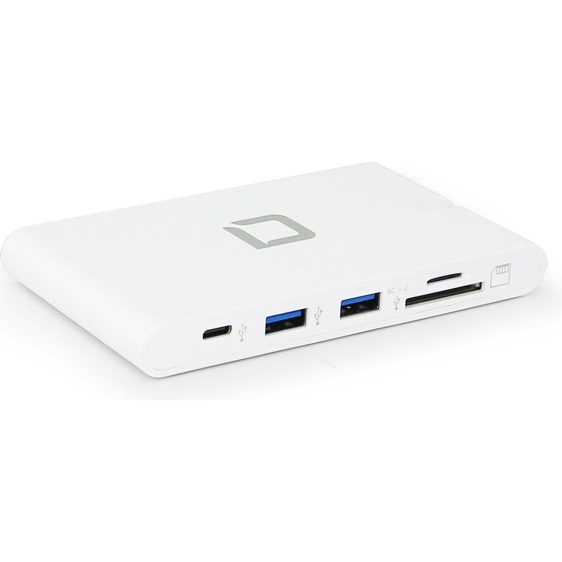 Dicota Portable 9-in-1 (USB-C, 9 Ports), Dockingstation + USB Hub, Weiss