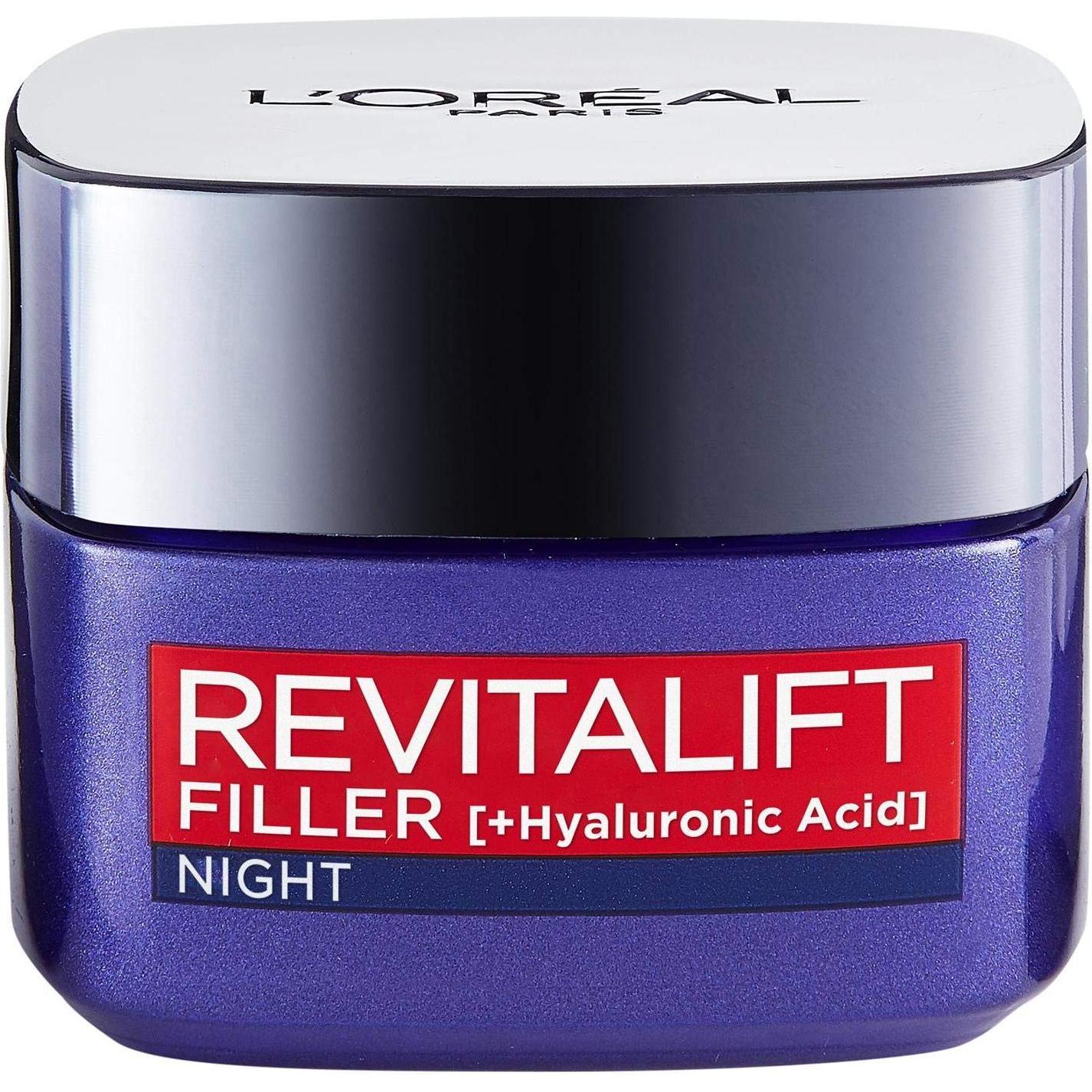 L'oréal Paris Crema Viso, L'oréal - Notte Revitalift Filler (Ha) 50 Ml (50 Ml, Notte)
