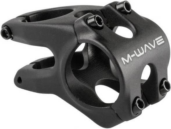 M-Wave Vorbau AHEAD 28.6 mm/35 mm -12° Länge 50mm schwarz (50 mm, 28.60 mm)