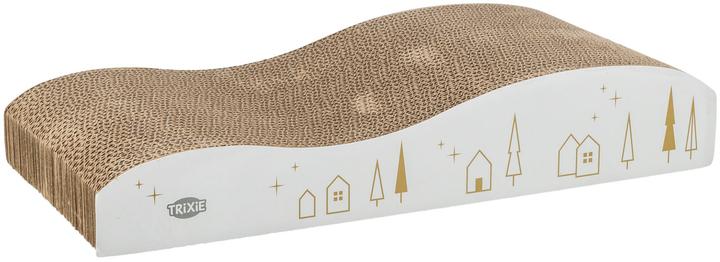 Immagine prodotto Trixie Xmas Kratzpappe Weiss/Gold (8 cm, Bianco/oro)