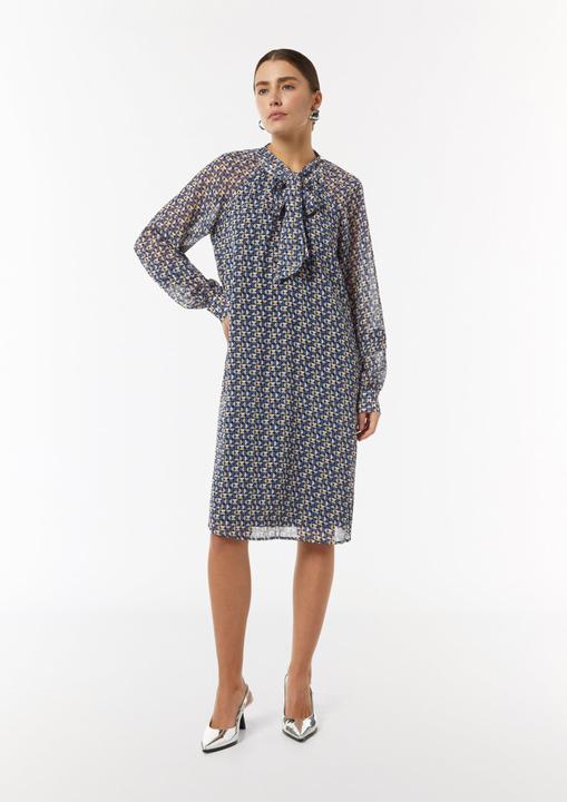 Image du produit Comma Kleid Chiffonkleid mit abnehmbarem Bindeband (36)