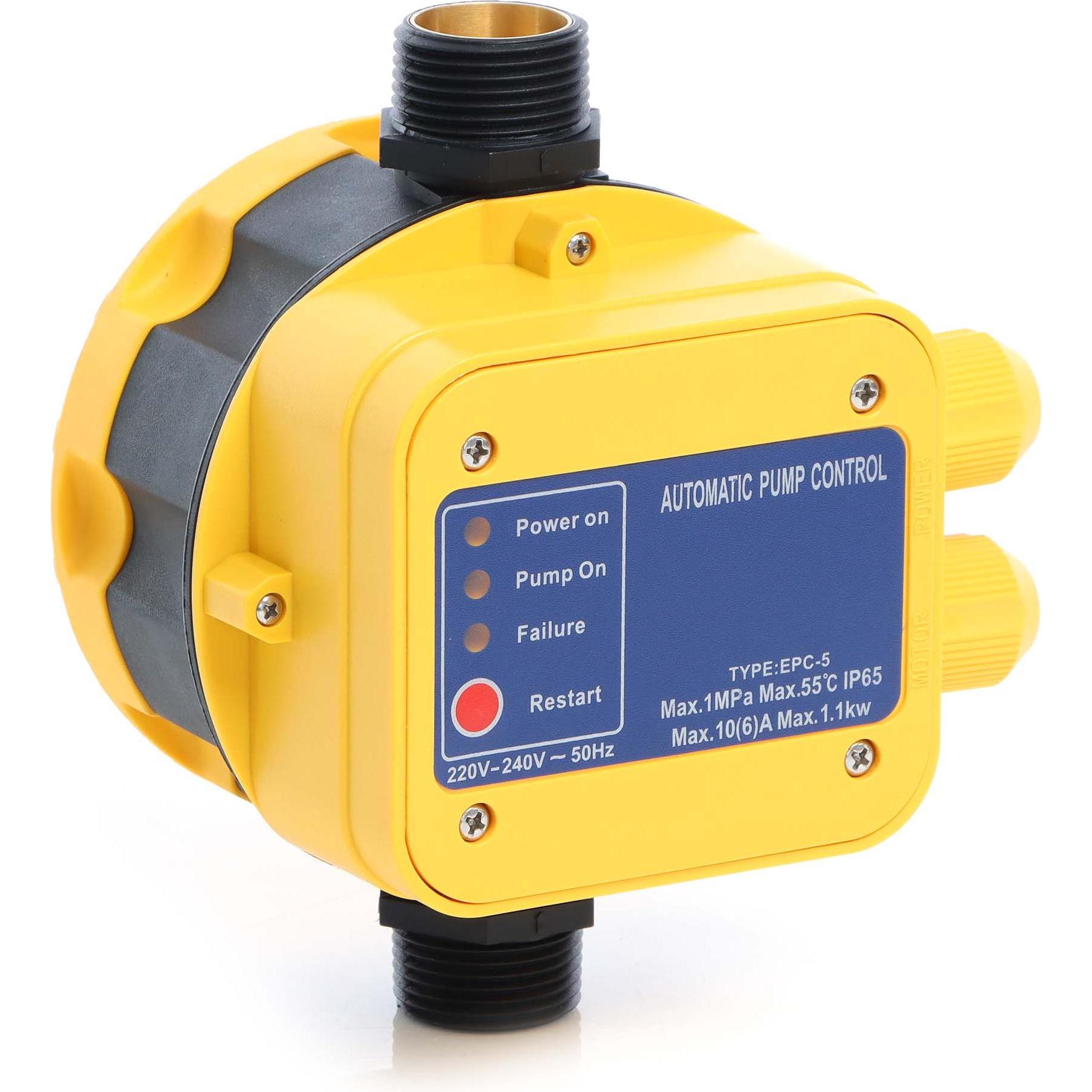 Wiltec, Wasserpumpe, Druckschalter EPC-5 230V 1-phasig Pumpensteuerung Hauswasserwerk (Hauswasserpumpe)