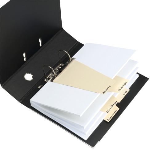 Actual product image Herlitz Dividers 12 x 23 cm, trapezoid, 100 pcs. - beige