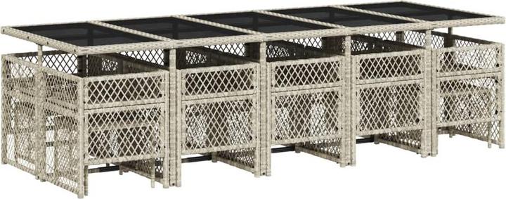 Produktbild vidaXL Garten Essgruppe (275 x 106 x 73 cm)