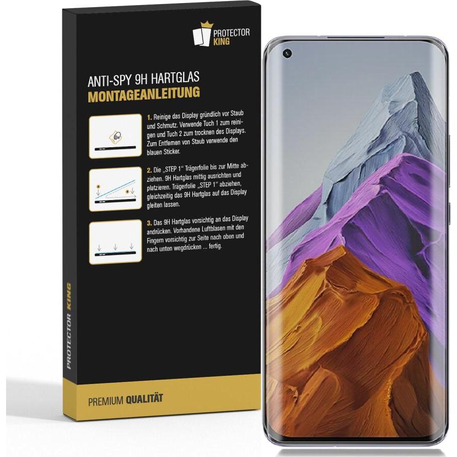 Thumbnail - Protectorking 2x Echtes Tempered 9H Panzerhartglas Blickschutz (2 Stück, Xiaomi Mi 11), Smartphone Schutzfolie