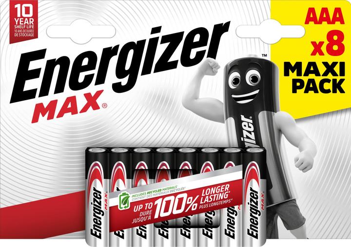 Energizer Max Alcalino (8 pz., AAA)