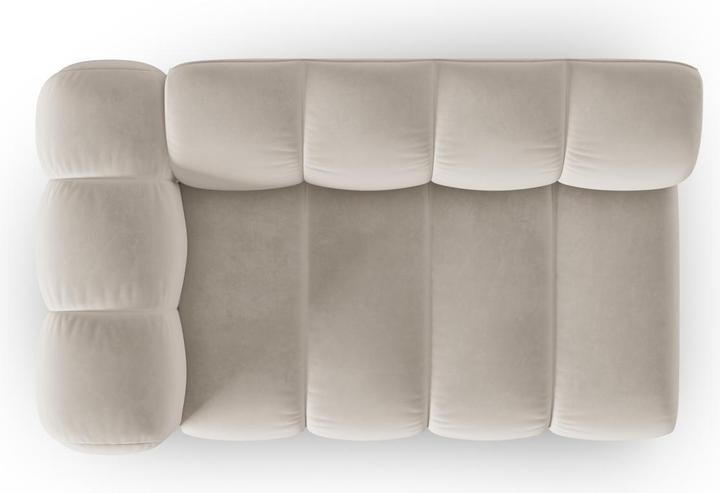 Image du produit Micadoni Canapé Modulable Gauche en Velours, "Lupine", 2 Places, 145x95x70Fabriqué en Europe (2 places)