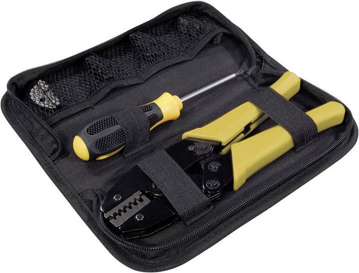 Actual product image Maxtrack Crimp Set Hand crimping pliers set with interchangeable crimp dies