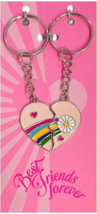 Actual product image Beste Freunde Regenbogen Schlüsselanhänger