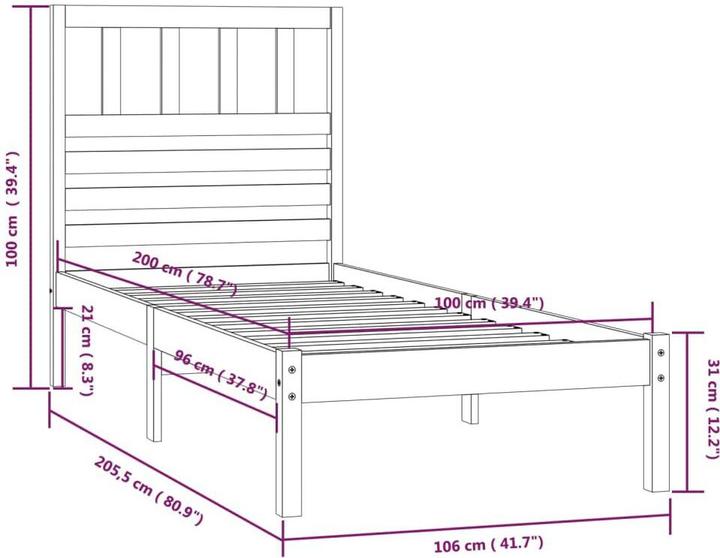 Actual product image VidaXL Zowie (100 x 200 cm)