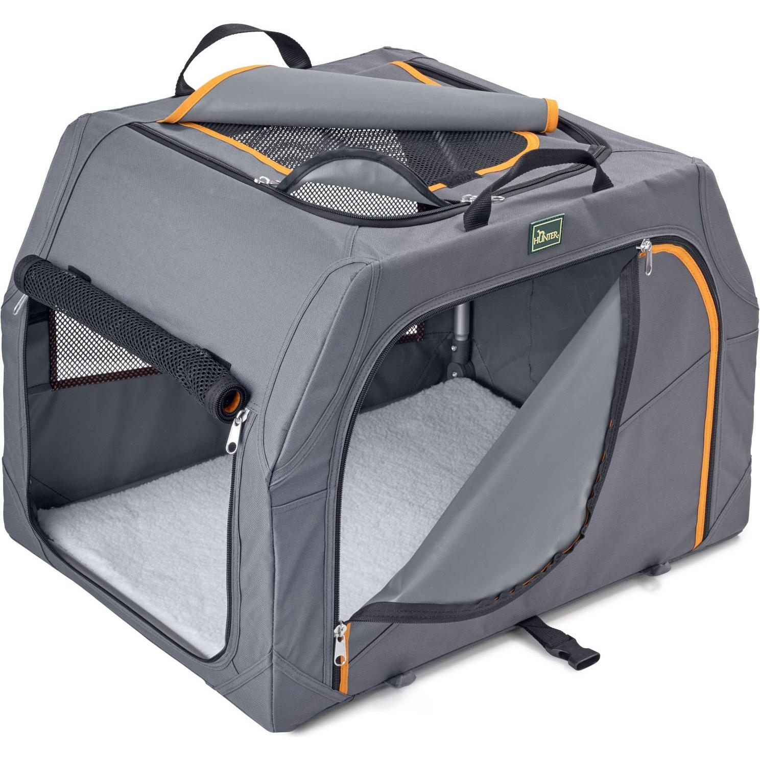 Meilleurs prix pour Caisse pliante pour chiens HUNTER avec châssis en aluminium taille L : 91x61x58cm