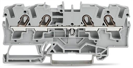 Produktbild Wago DIN-Schienenklemme 4 x 4 mm2 grau (Diverse)