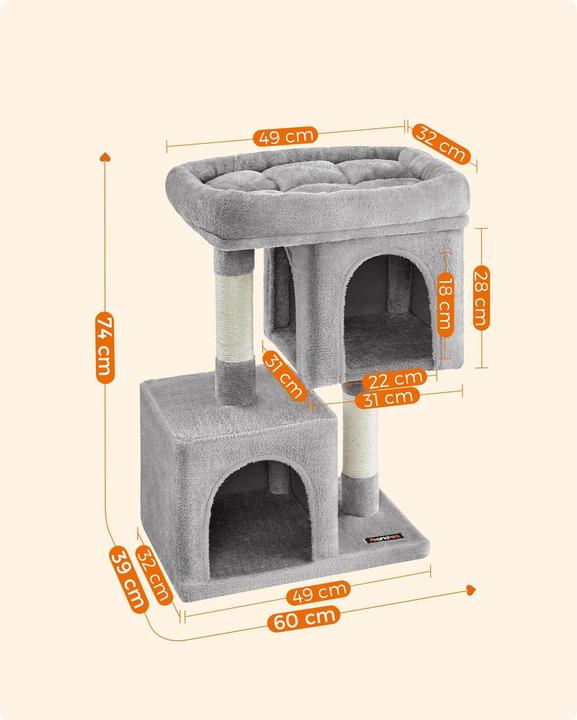 Actual product image Feandrea Simba (74 cm, Grey)