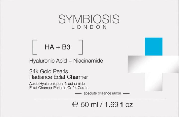 Immagine prodotto Symbiosis Acido ialuronico + Niacinamide) 24k Gold Pearls Radiance Éclat Charmer (50 ml)