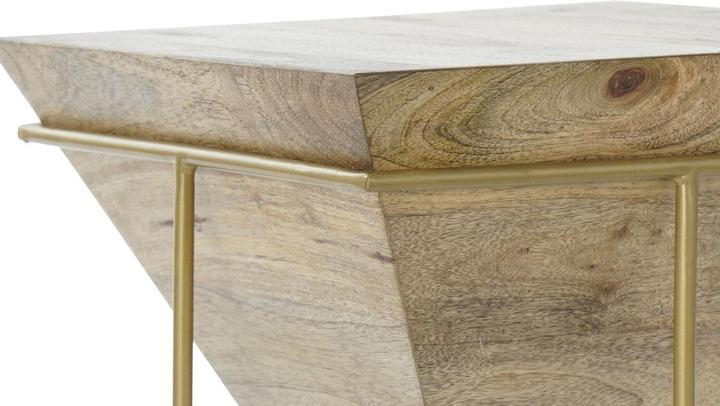 Produktbild DKD Home Decor Side table Metal Mango wood (40 x 40 x 45 cm) (40 x 40 x 45 cm)