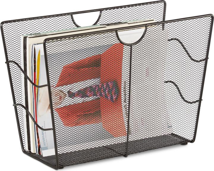 Relaxdays Mesh Newspaper Stand (39 x 17 x 27 cm)