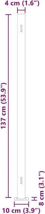 Produktbild vidaXL Seitenmarkise (6 m)