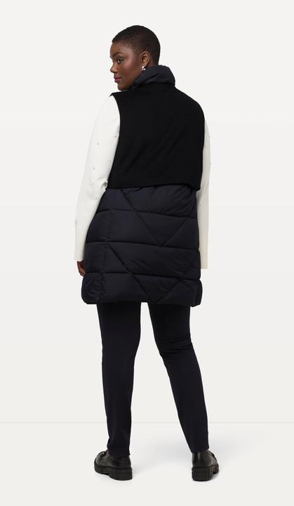 Actual product image Ulla Popken Mixed Texture Wool Look Vest (50, 52)