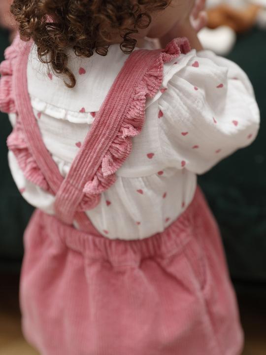 Immagine prodotto Vertbaudet Camicetta da bambina in mussola con cuori (68)