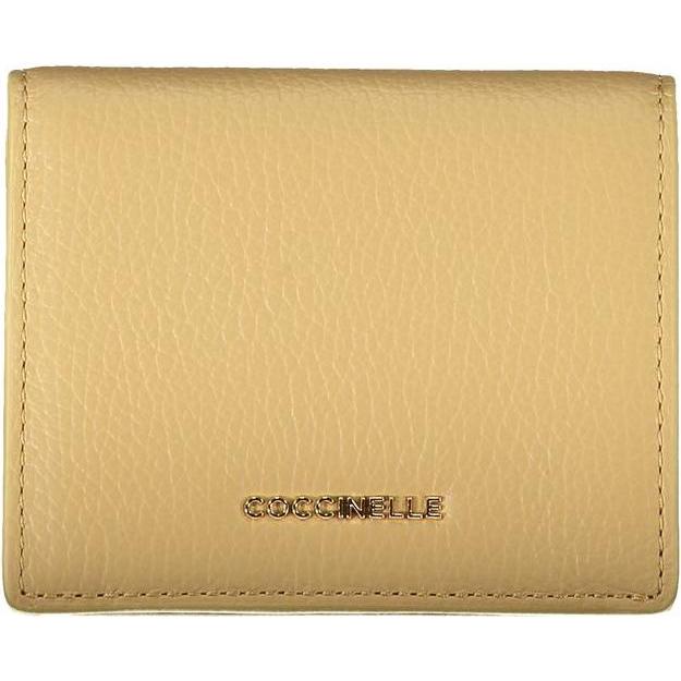 Coccinelle Donna Beige Donne, Portafoglio, Leather Women Wallet,