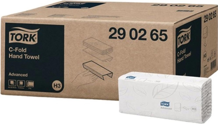 Productafbeelding Tork Opvouwbare handdoek Advanced 2-laags wit L310xB248ca.mm