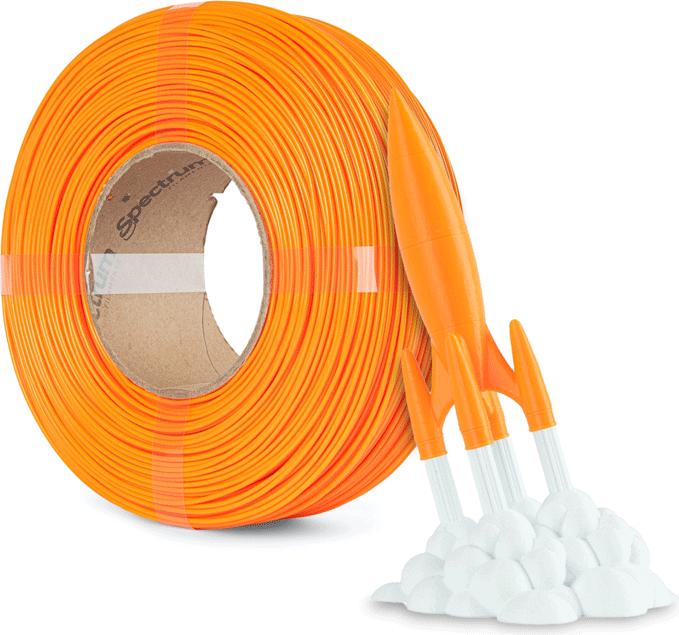 Immagine prodotto Filamento PLA ad alta velocità Refill Lion Orange 1kg 1,75mm (PLA, 1.75 mm, 1000 g)